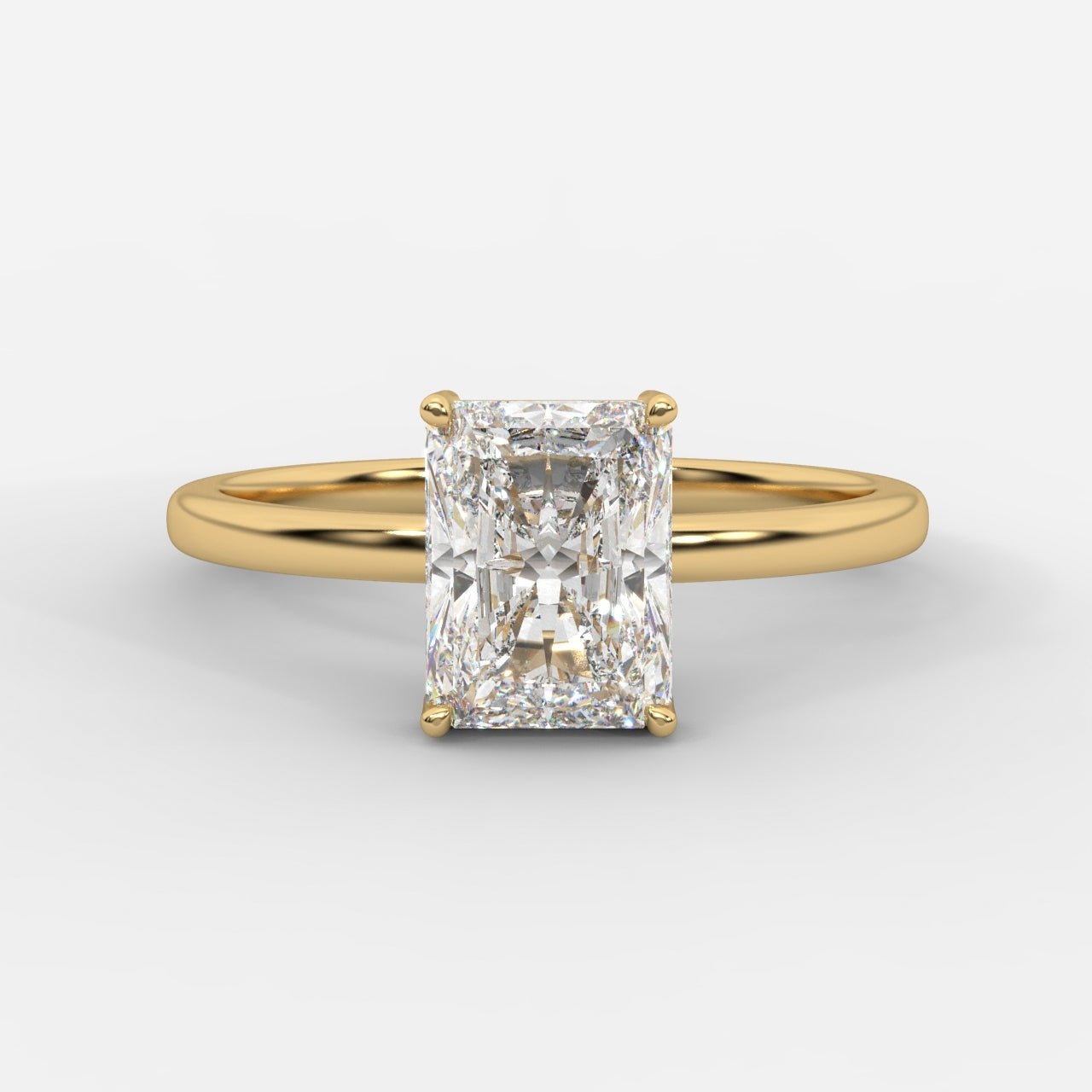 Aria Solitaire Ring - Radiant - AYKA JEWELS