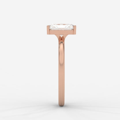 Aria Solitaire Ring - Radiant - AYKA JEWELS