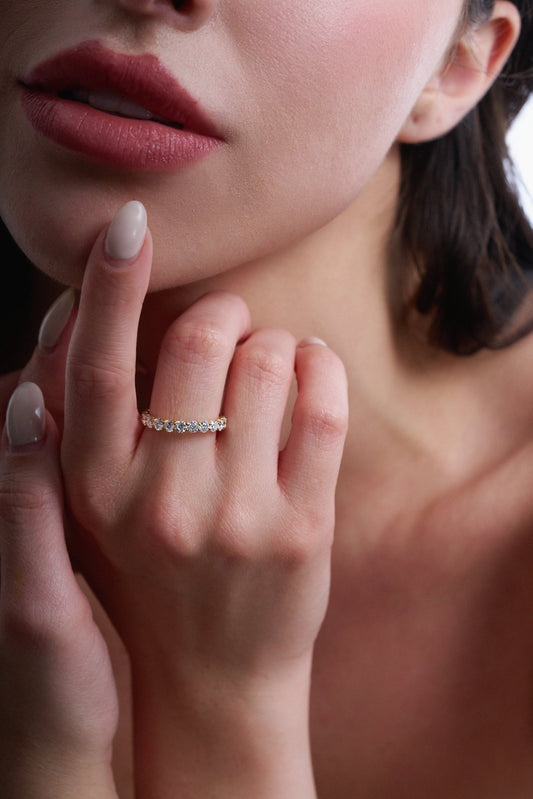 Ava Classic Eternity Band – Round - AYKA JEWELS
