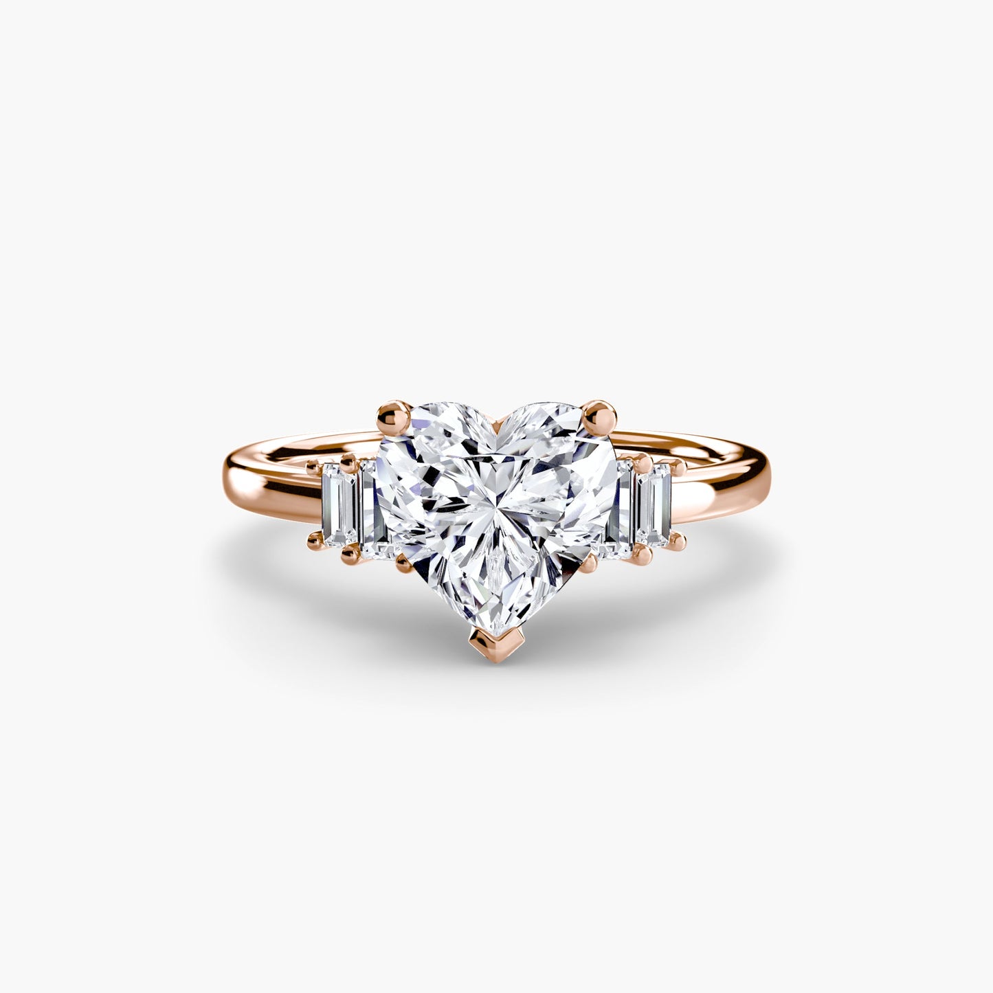 Baguette Accent Solitaire - AYKA JEWELS