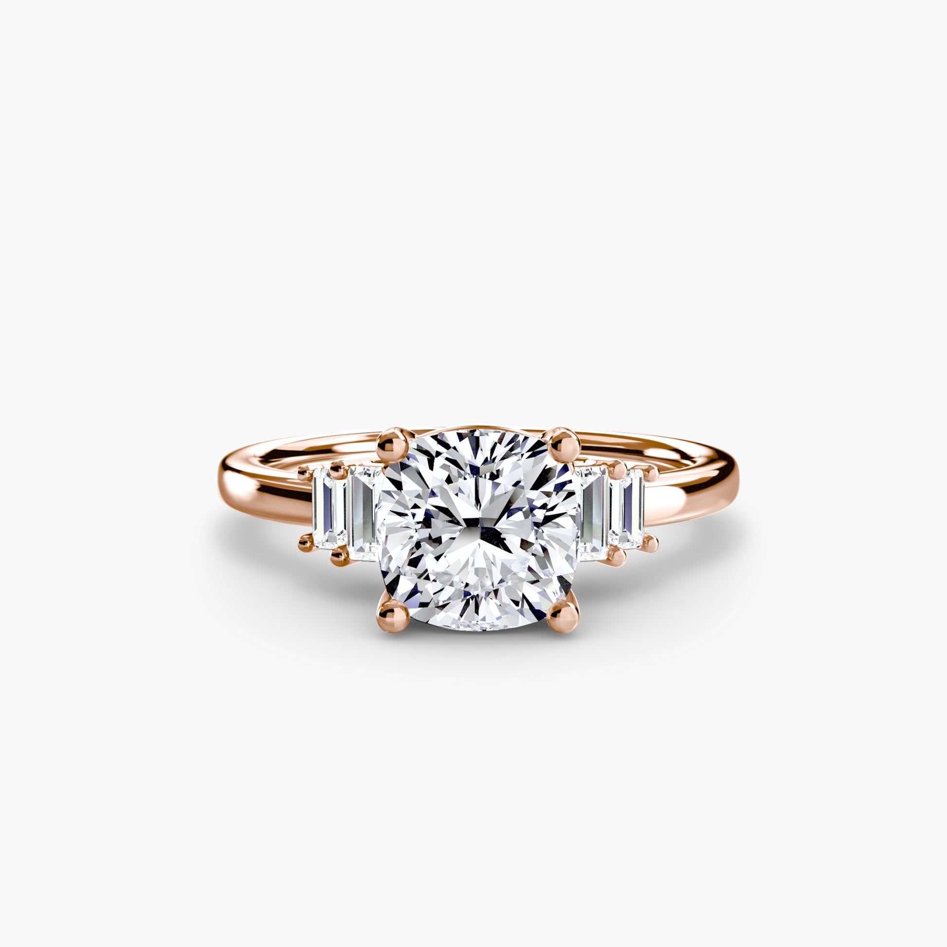 Baguette Accent Solitaire - AYKA JEWELS