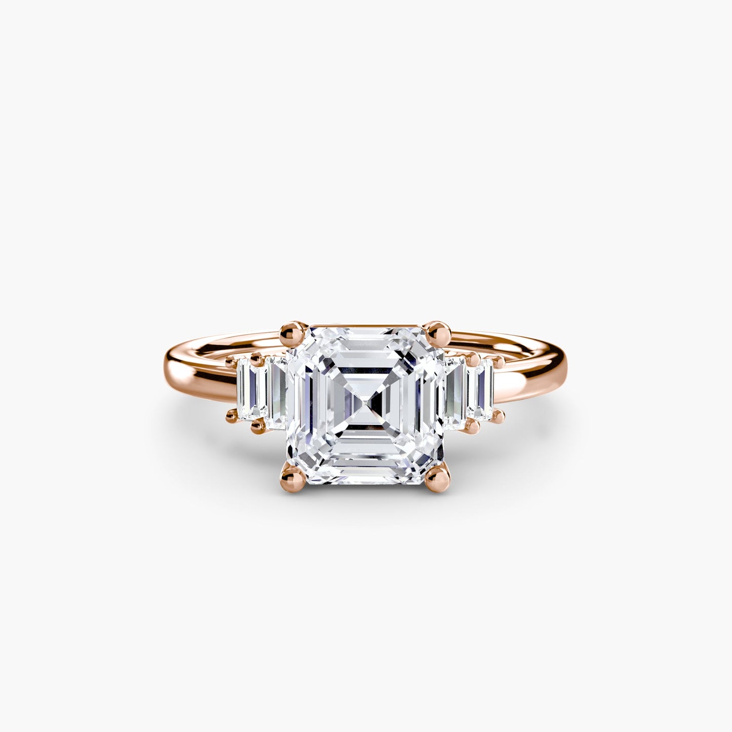 Baguette Accent Solitaire - AYKA JEWELS