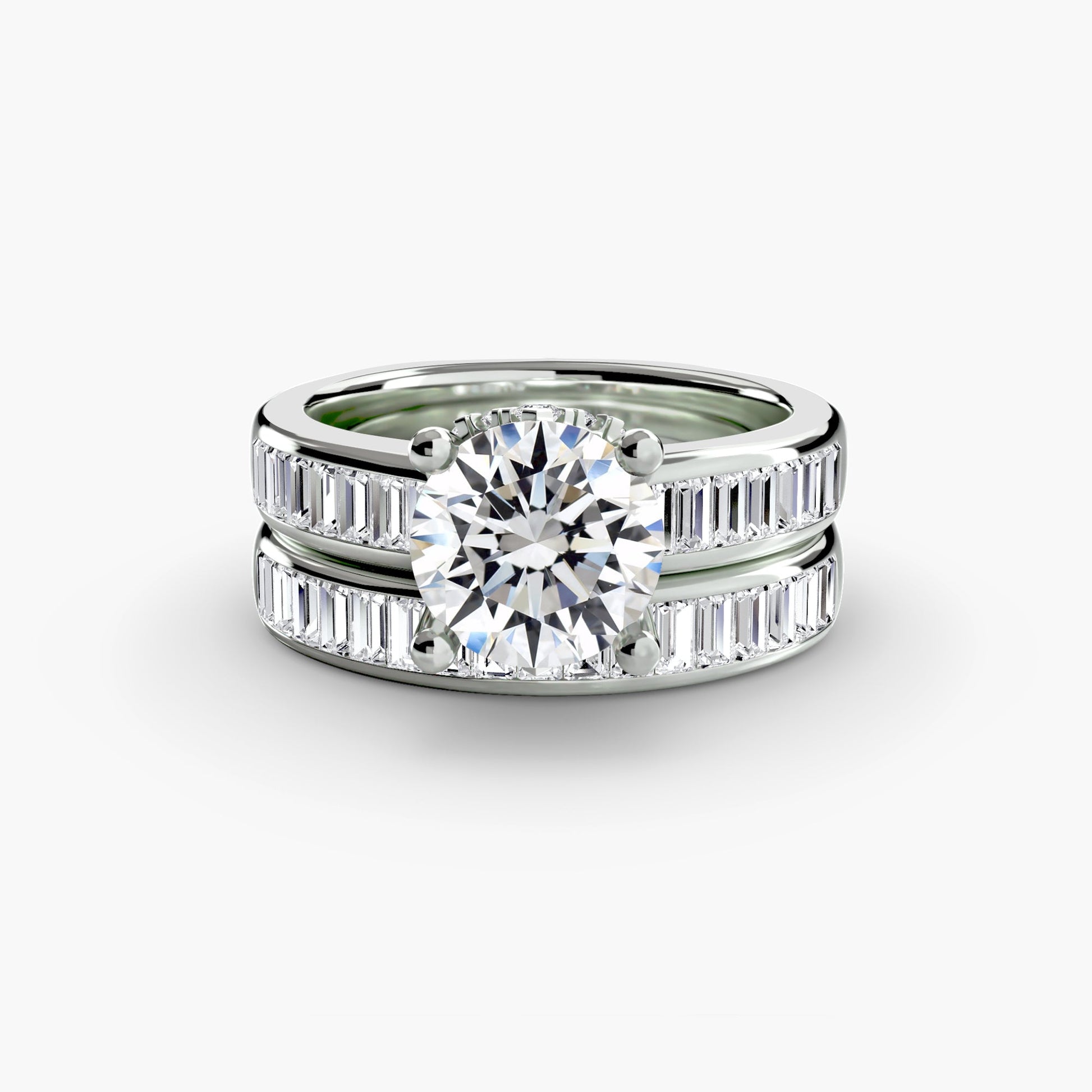 Baguette Channel Solitaire - AYKA JEWELS