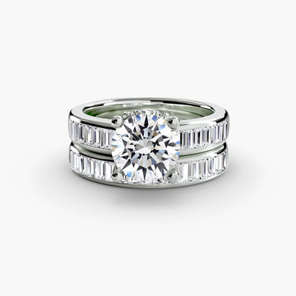 Baguette Channel Solitaire - AYKA JEWELS