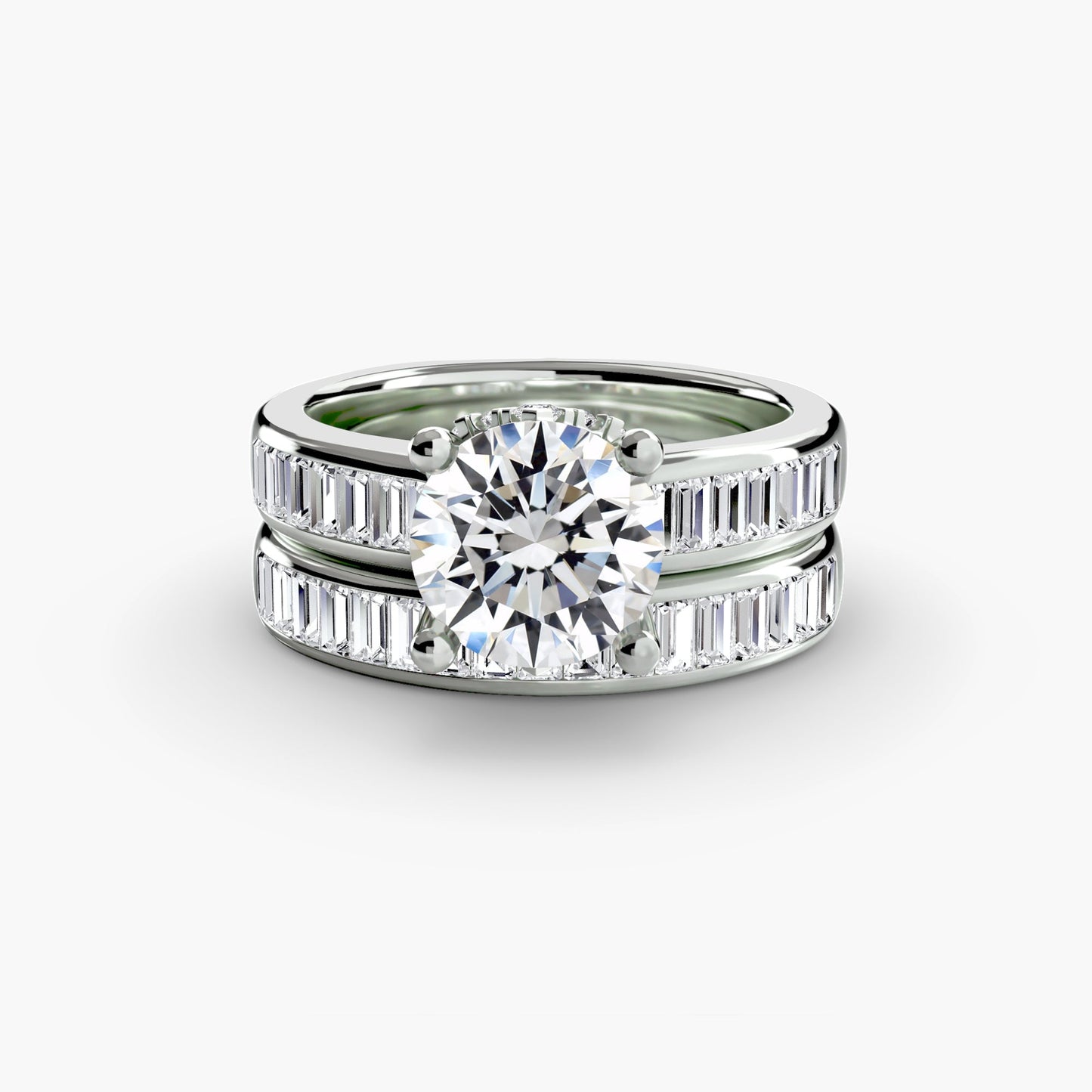 Baguette Channel Solitaire - AYKA JEWELS