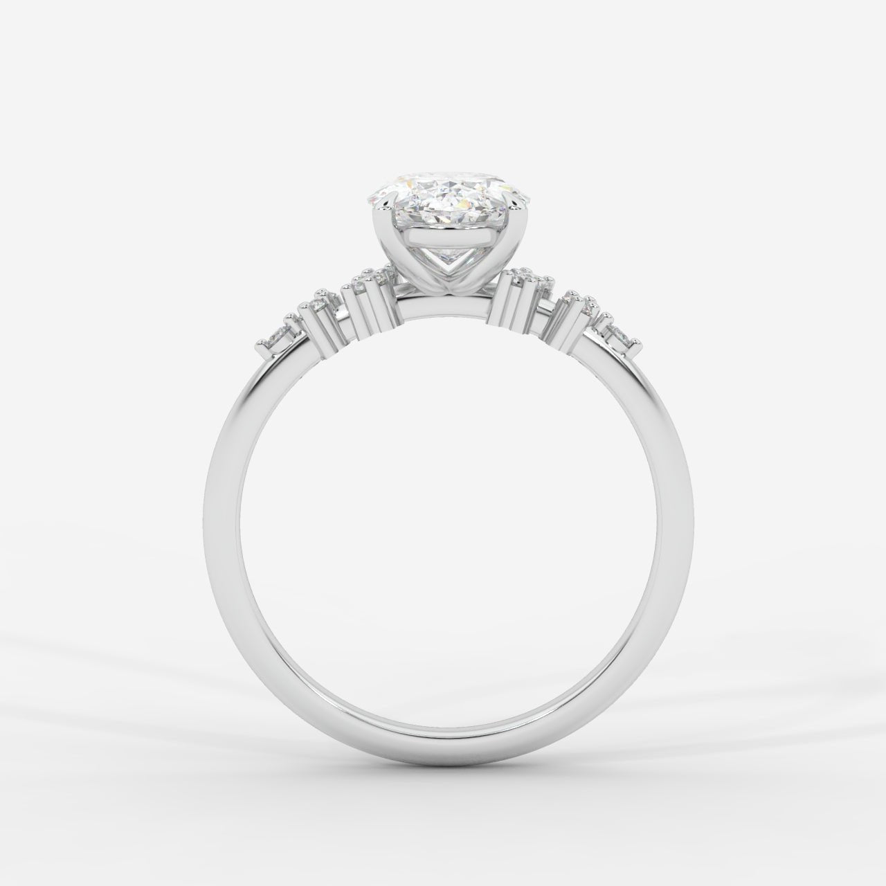 Blair Cluster Diamond Ring - Oval - AYKA JEWELS