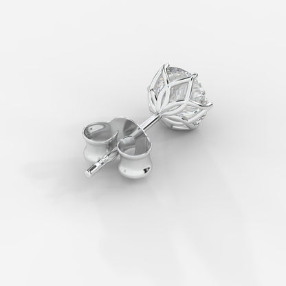 Celeste Six - Prong Diamond Stud Earrings - AYKA JEWELS