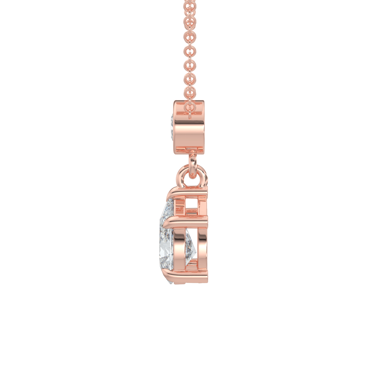 Celina Brilliant Diamond Pear Drop Pendant - AYKA JEWELS