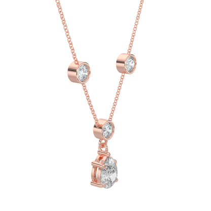 Celina Brilliant Diamond Pear Drop Pendant - AYKA JEWELS