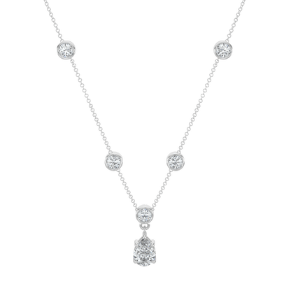Celina Brilliant Diamond Pear Drop Pendant - AYKA JEWELS
