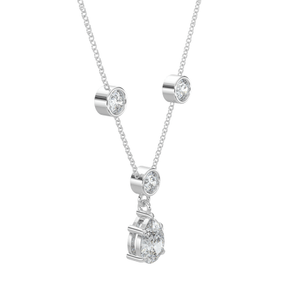 Celina Brilliant Diamond Pear Drop Pendant - AYKA JEWELS