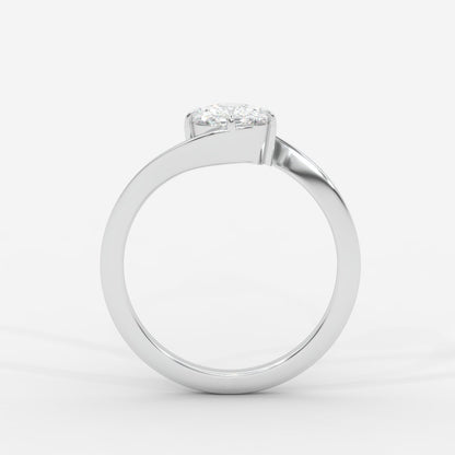 Daisy Wrap Solitaire Ring – Cushion - AYKA JEWELS