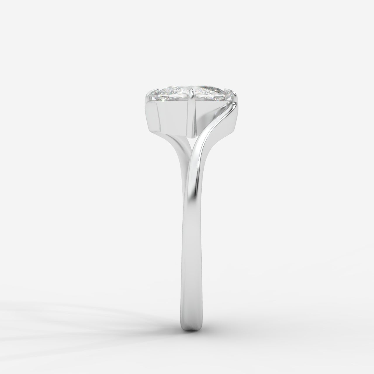 Daisy Wrap Solitaire Ring – Cushion - AYKA JEWELS