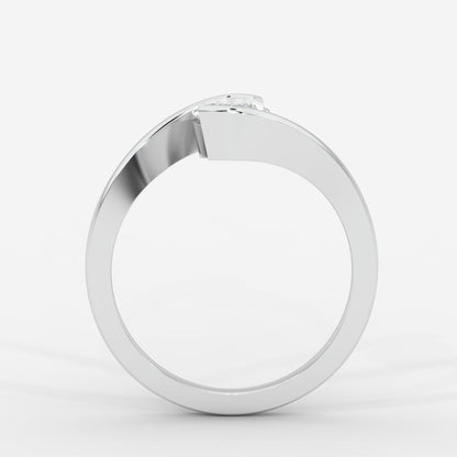 Daisy Wrap Solitaire Ring – Marquise - AYKA JEWELS