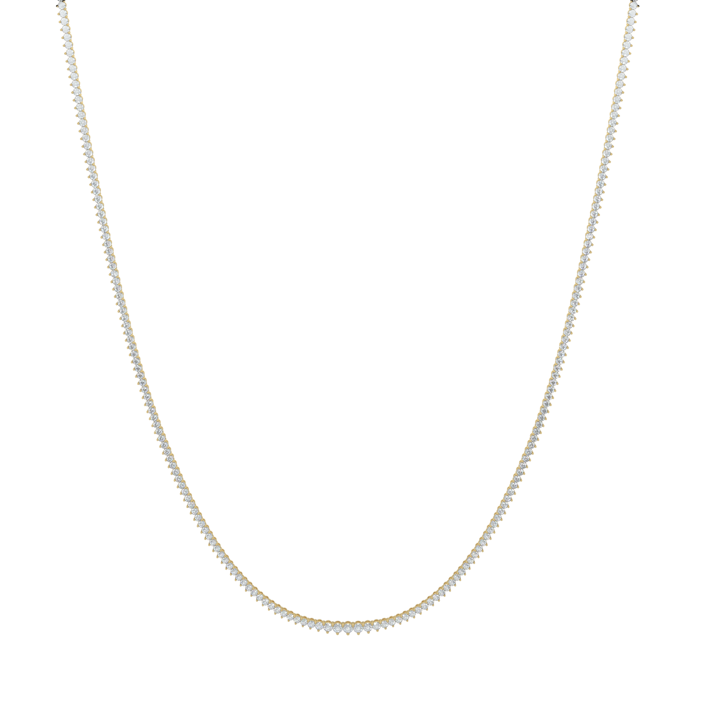 Ella Graduated Diamond Tennis Necklace - AYKA JEWELS