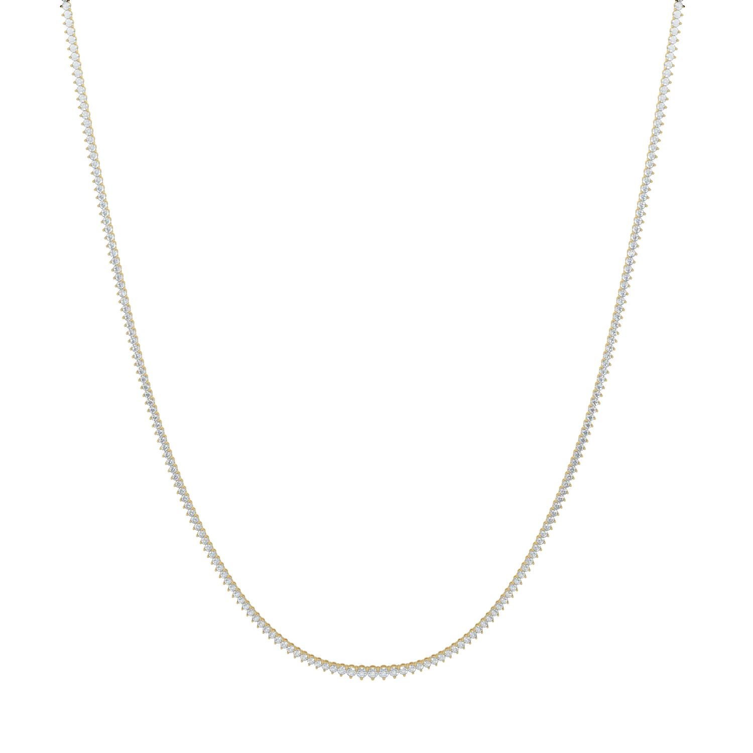 Ella Graduated Diamond Tennis Necklace - AYKA JEWELS