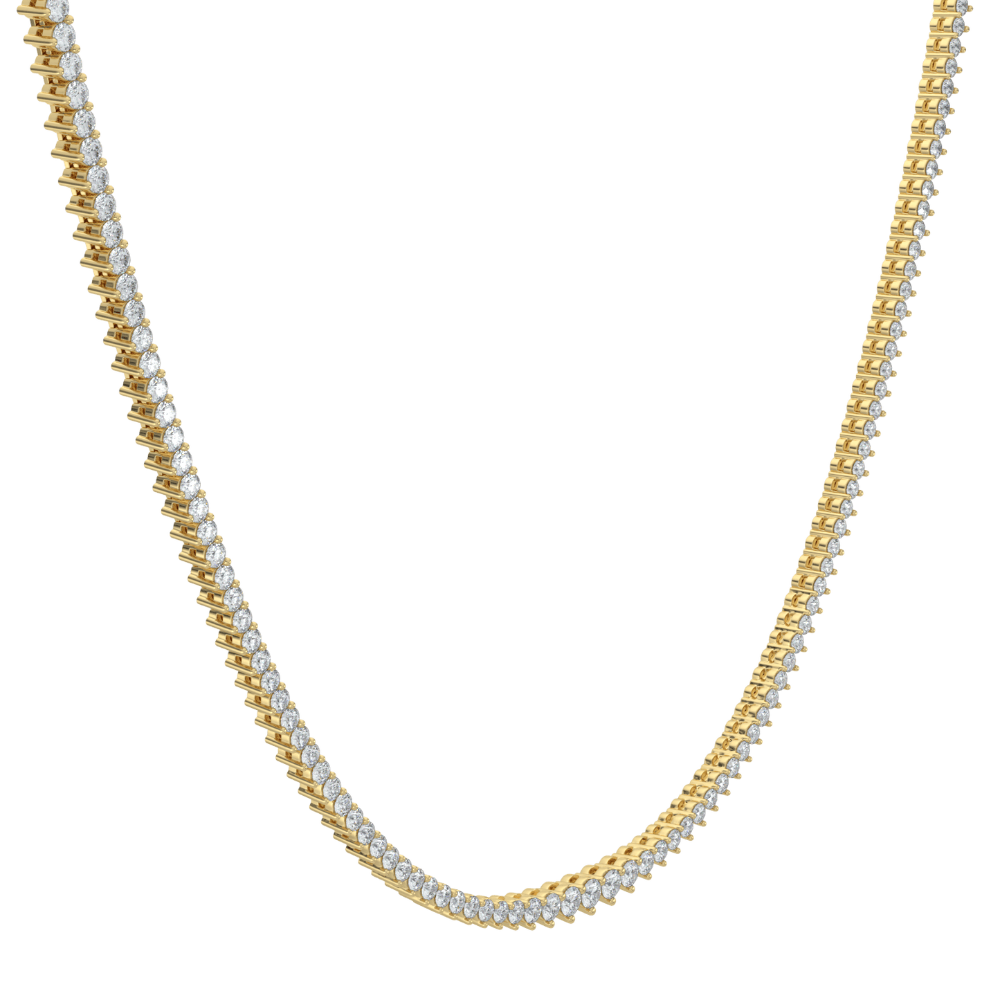 Ella Graduated Diamond Tennis Necklace - AYKA JEWELS