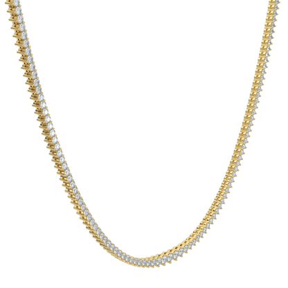 Ella Graduated Diamond Tennis Necklace - AYKA JEWELS