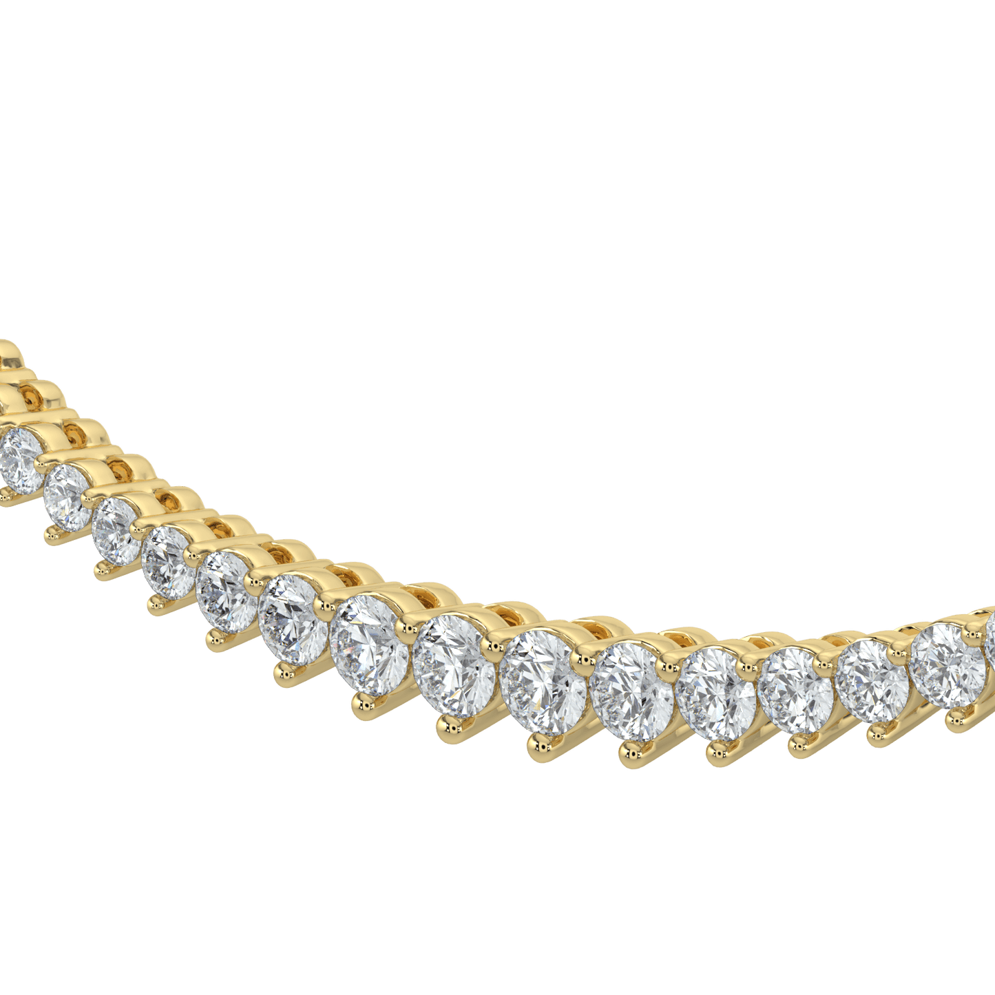 Ella Graduated Diamond Tennis Necklace - AYKA JEWELS