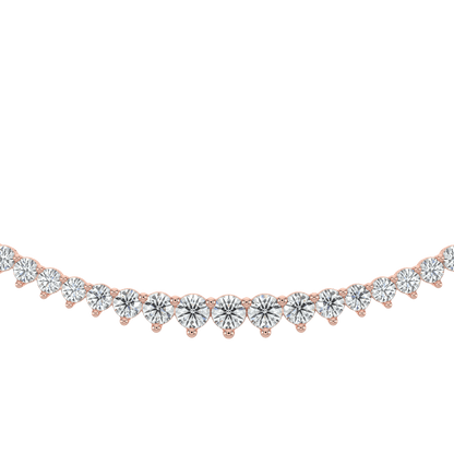 Ella Graduated Diamond Tennis Necklace - AYKA JEWELS