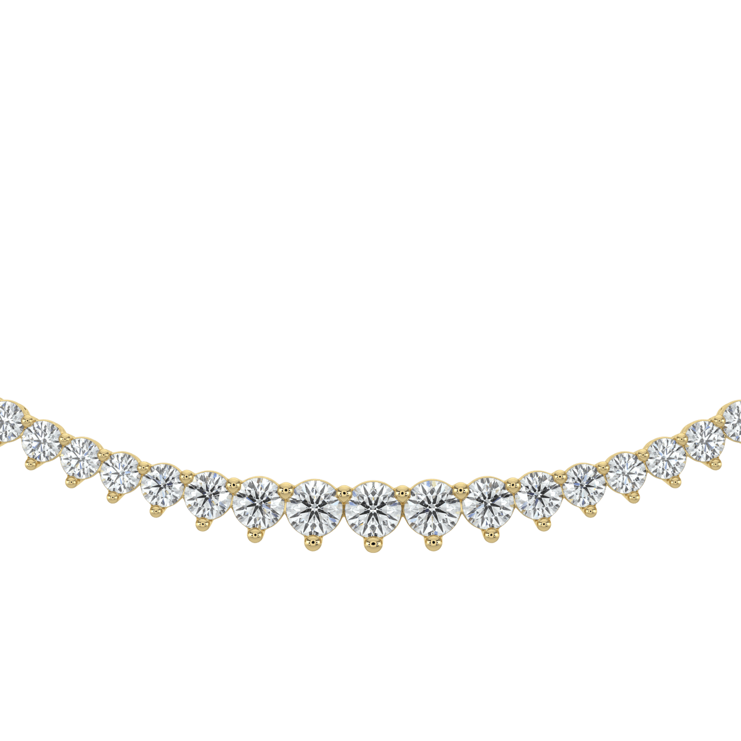 Ella Graduated Diamond Tennis Necklace - AYKA JEWELS