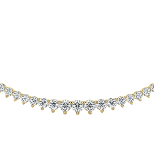 Ella Graduated Diamond Tennis Necklace - AYKA JEWELS