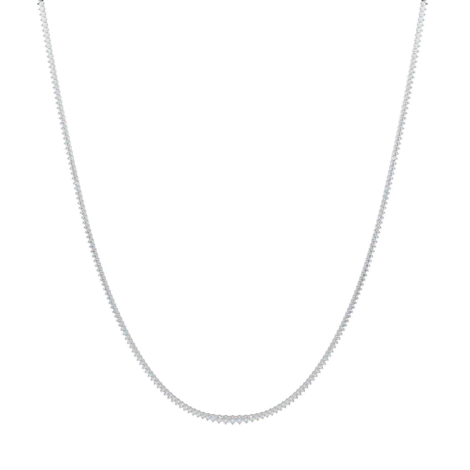 Ella Graduated Diamond Tennis Necklace - AYKA JEWELS