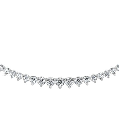 Ella Graduated Diamond Tennis Necklace - AYKA JEWELS