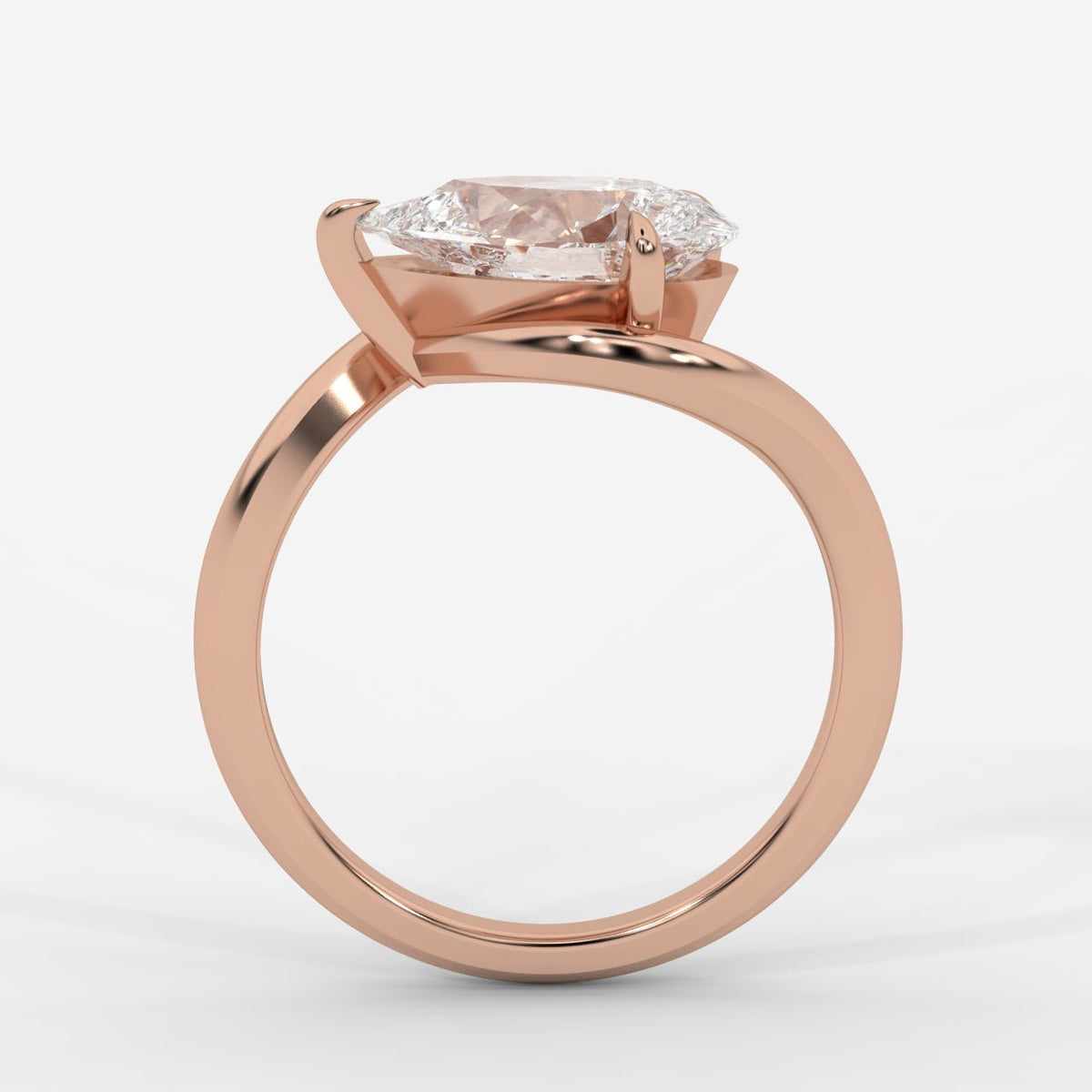 Embrace Solitaire Ring – Pear - AYKA JEWELS