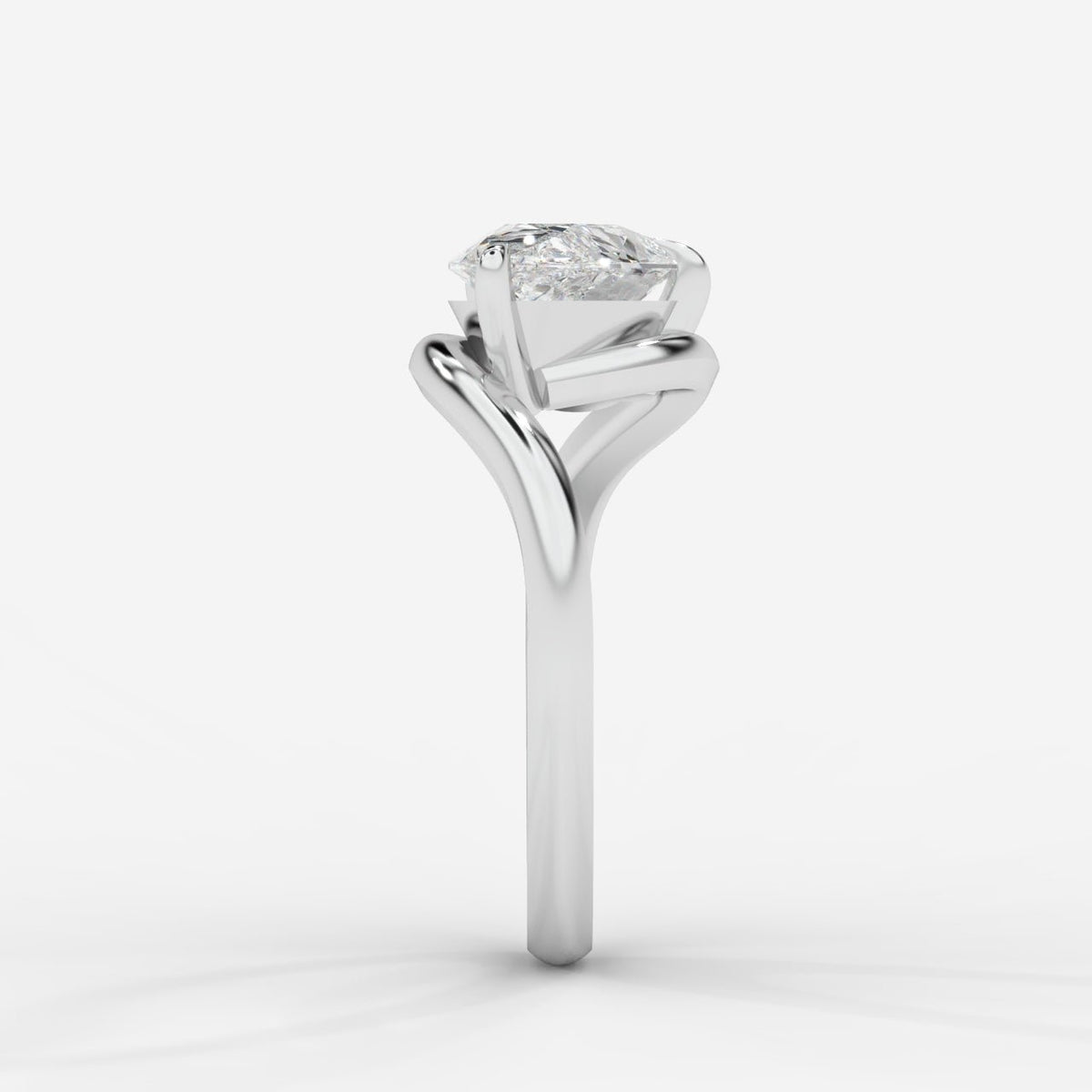 Embrace Solitaire Ring – Pear - AYKA JEWELS
