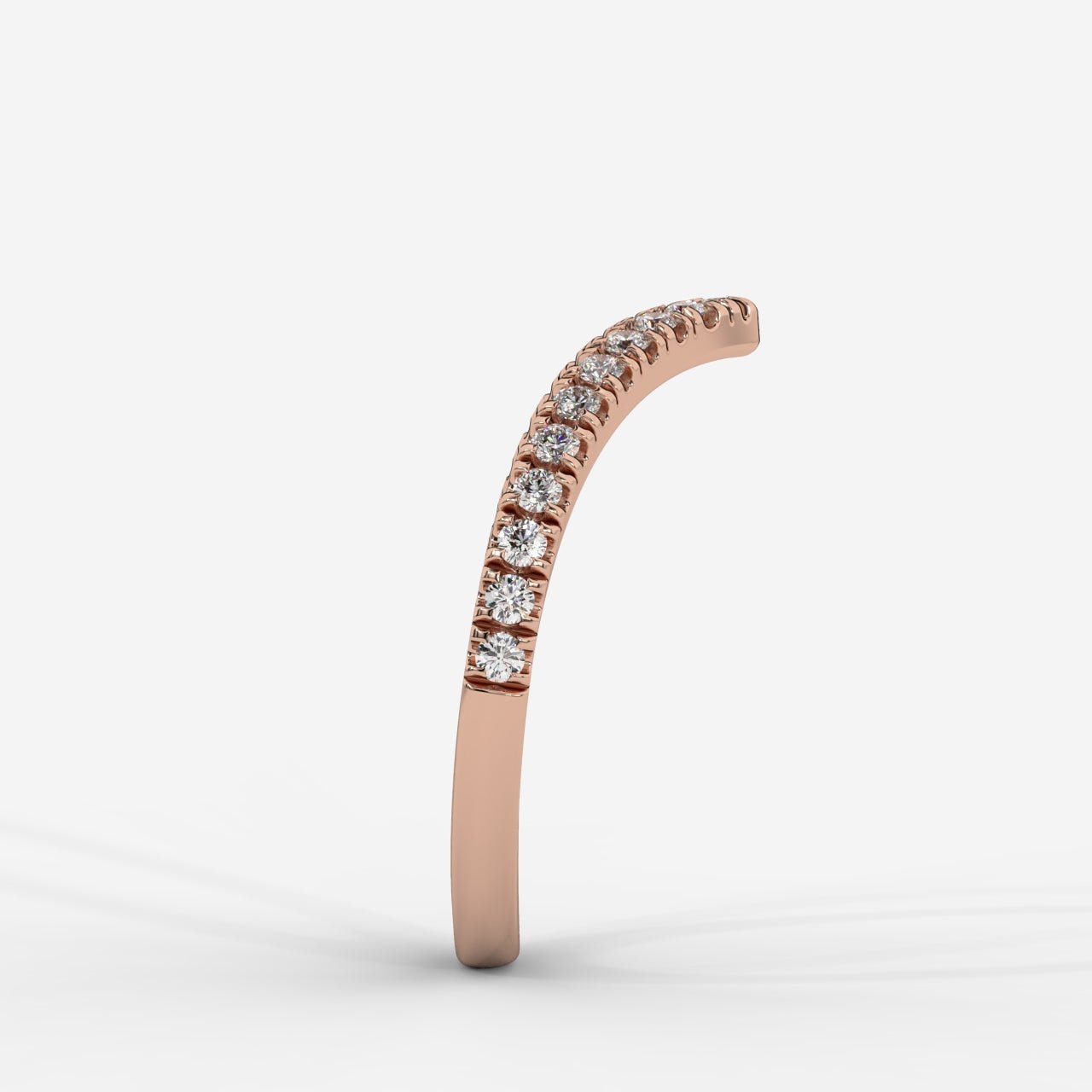 Eveline Chevron Wedding Band - AYKA JEWELS