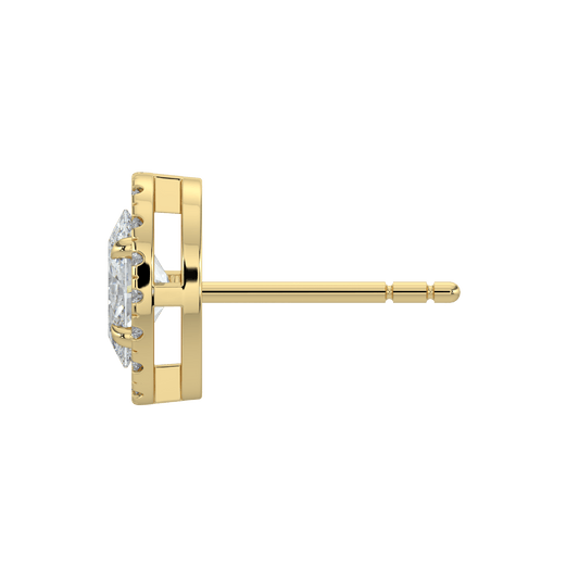 Grace Halo Stud Earrings - 2ctW - Oval - AYKA JEWELS