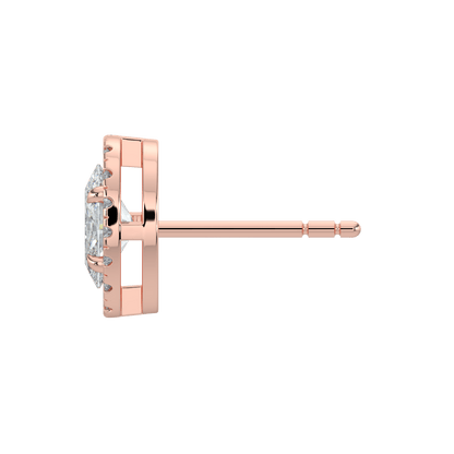 Grace Halo Stud Earrings - 2ctW - Oval - AYKA JEWELS