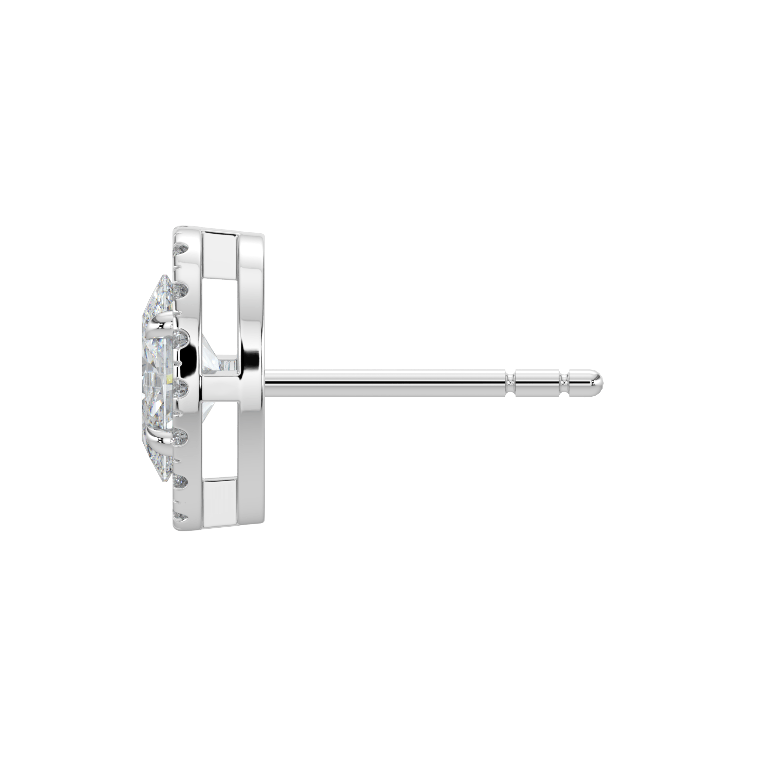 Grace Halo Stud Earrings - 2ctW - Oval - AYKA JEWELS