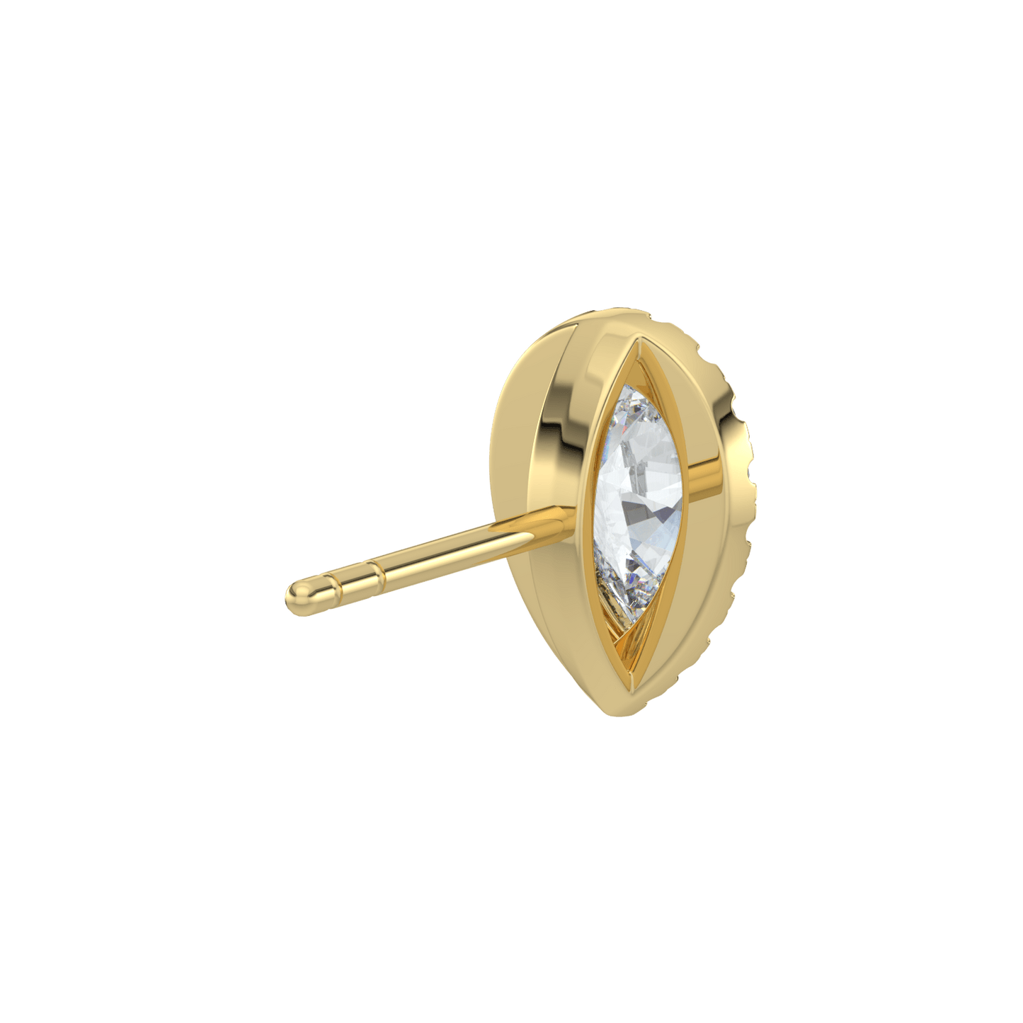 Grace Halo Stud Earrings - 2ctW - Pear - AYKA JEWELS