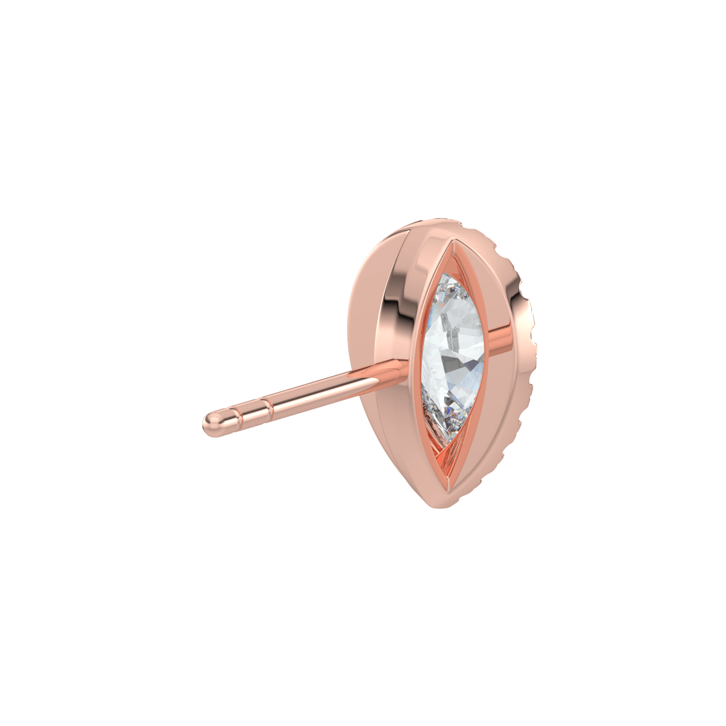 Grace Halo Stud Earrings - 2ctW - Pear - AYKA JEWELS