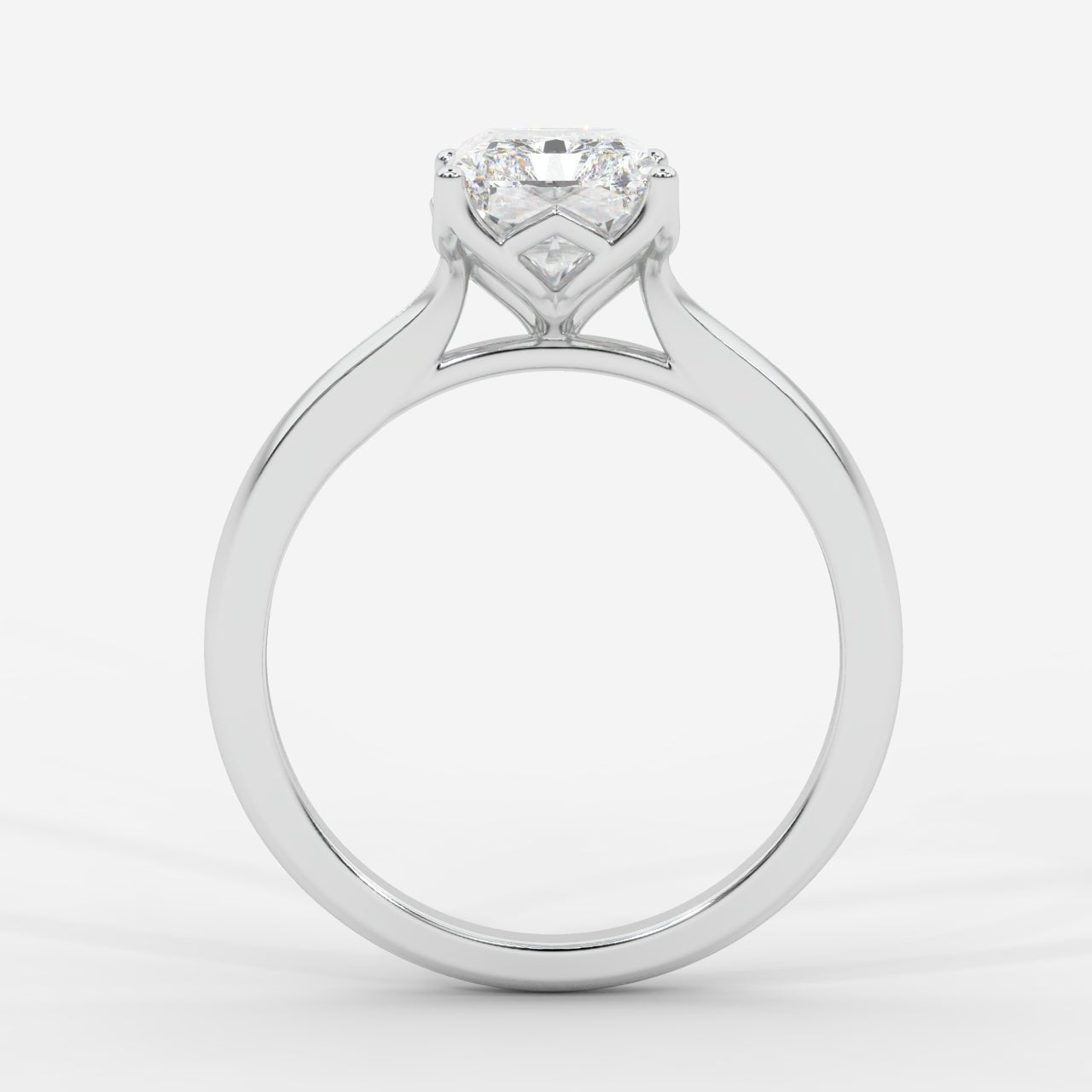 Hayley Tulip Cathedral Solitaire - Radiant - AYKA JEWELS