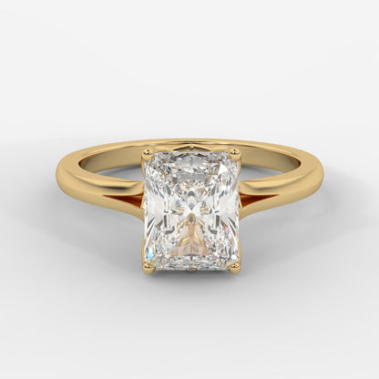 Hayley Tulip Cathedral Solitaire - Radiant - AYKA JEWELS