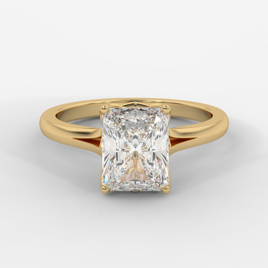 Hayley Tulip Cathedral Solitaire - Radiant - AYKA JEWELS