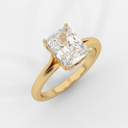 Hayley Tulip Cathedral Solitaire - Radiant - AYKA JEWELS
