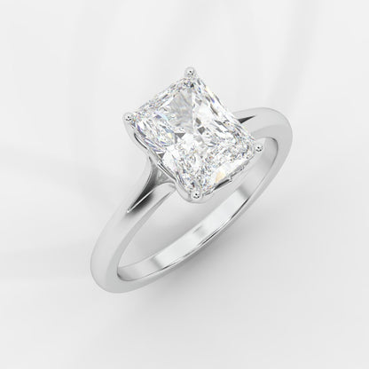 Hayley Tulip Cathedral Solitaire - Radiant - AYKA JEWELS