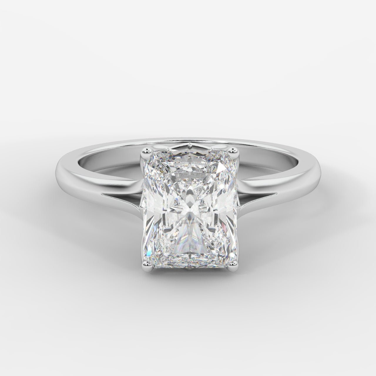 Hayley Tulip Cathedral Solitaire - Radiant - AYKA JEWELS