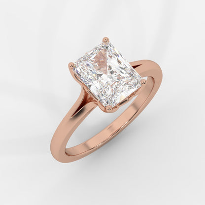 Hayley Tulip Cathedral Solitaire - Radiant - AYKA JEWELS