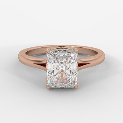 Hayley Tulip Cathedral Solitaire - Radiant - AYKA JEWELS
