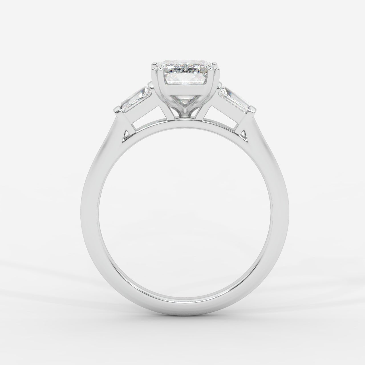 Helena Three - Stone Ring - Emerald - AYKA JEWELS