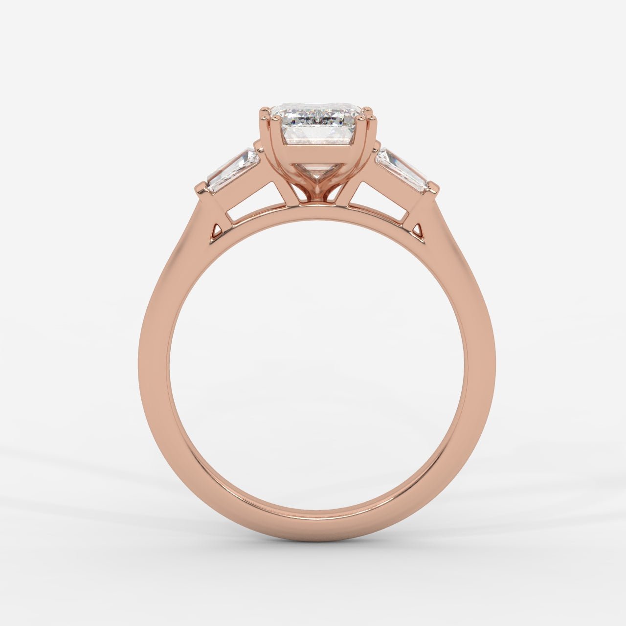 Helena Three - Stone Ring - Emerald - AYKA JEWELS