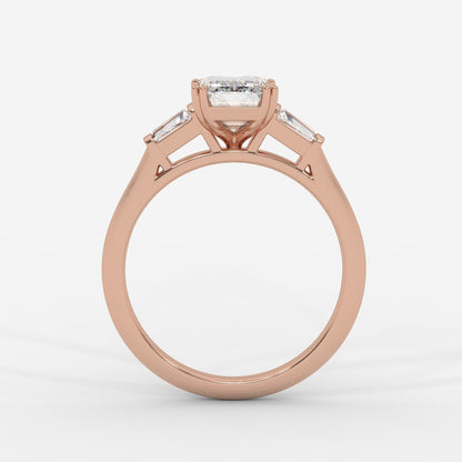 Helena Three - Stone Ring - Emerald - AYKA JEWELS