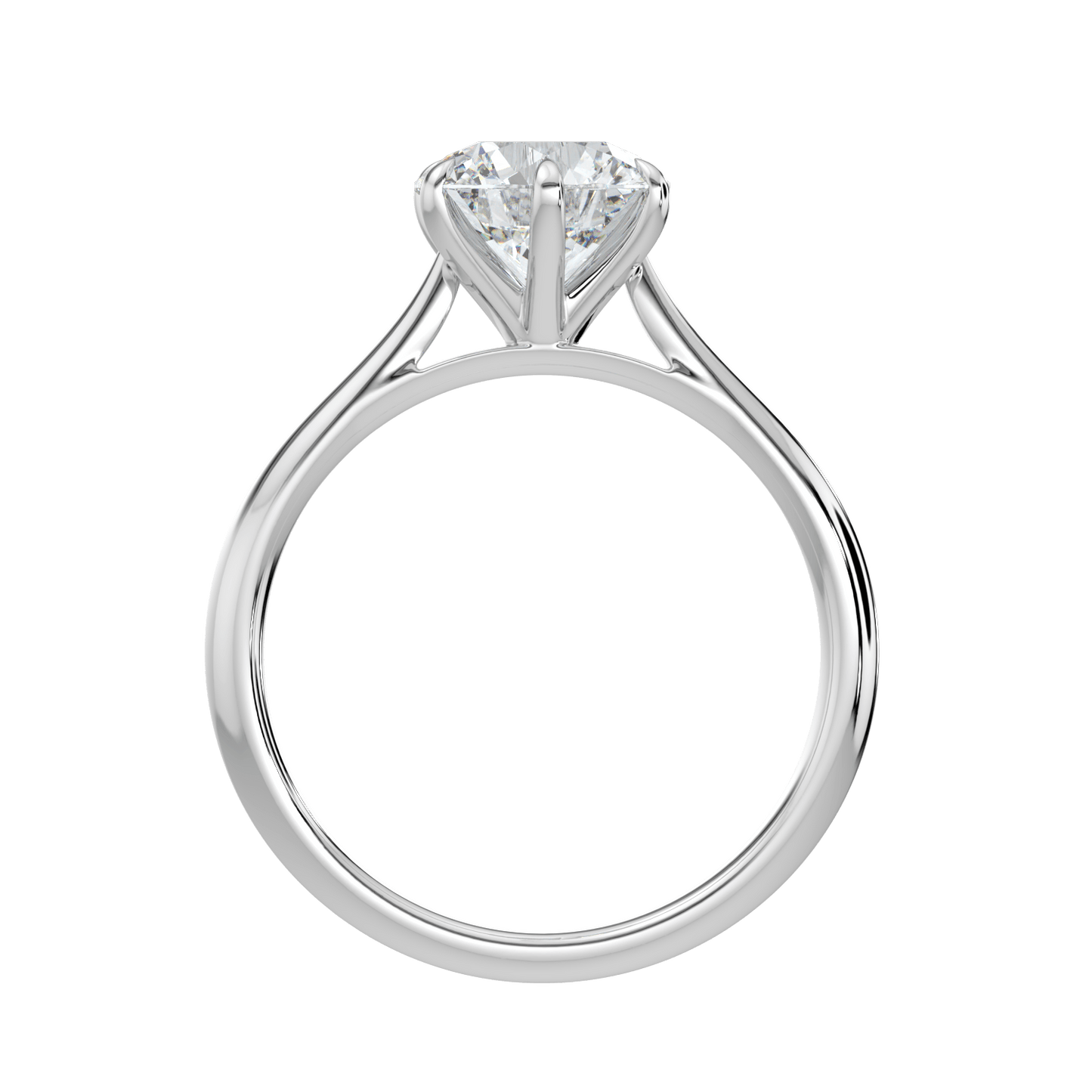 Isla Brilliant Diamond Solitaire Ring - Round - AYKA JEWELS