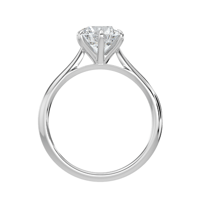 Isla Brilliant Diamond Solitaire Ring - Round - AYKA JEWELS