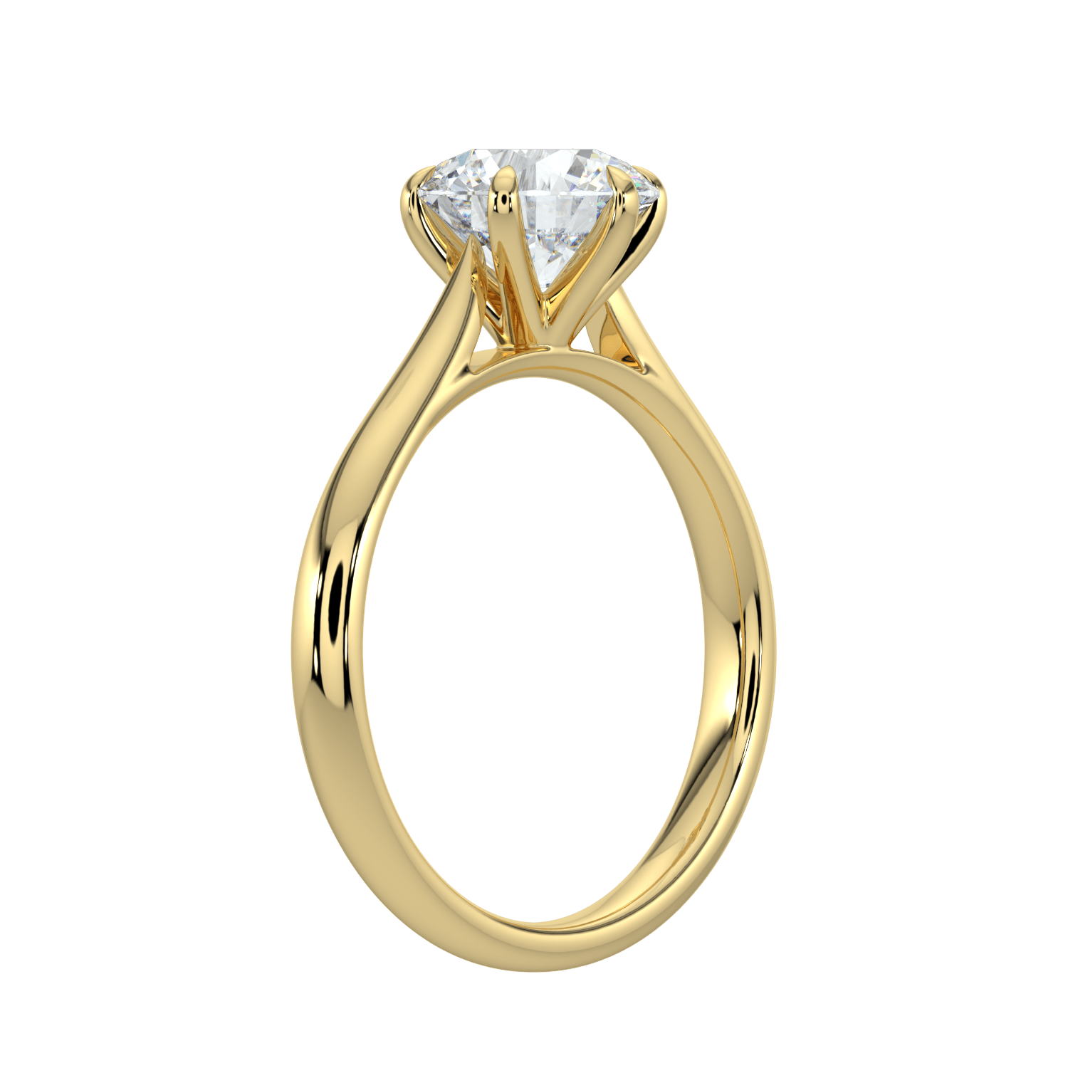 Isla Brilliant Diamond Solitaire Ring - Round - AYKA JEWELS
